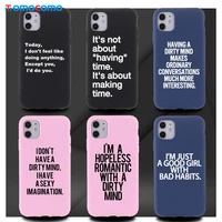 colorful artistic cool quote funny words phone case for iphone 11 12 pro max mini x xs xr 7 8p shockproof back cover shell