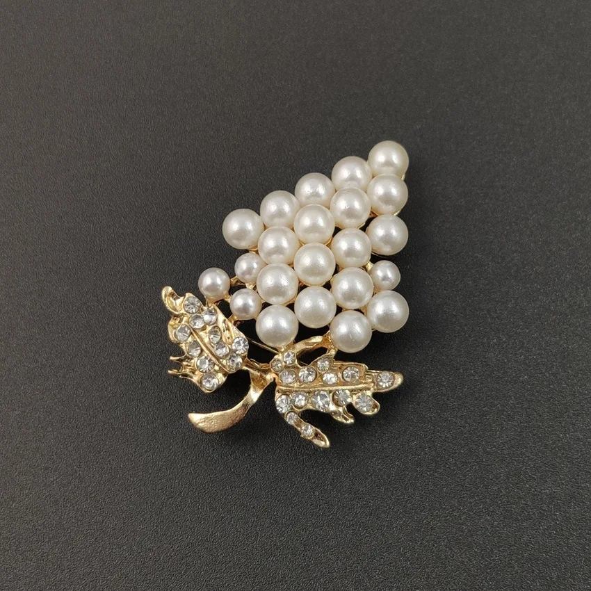 Opal Crystal Grapes Brooches For Women Fashion Pin Pins Elegant Rhinestone Brooch Jewelry Luxury Accessories 2021 | Украшения и