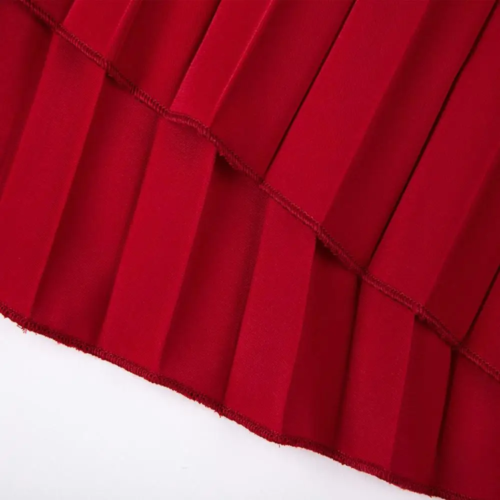 

2021 Sexy Women Summer Sexy Dress Spaghetti Strap Dress V-Neck Pink Female Pleated Midi Dress Casual Office Ladies Party Dresses