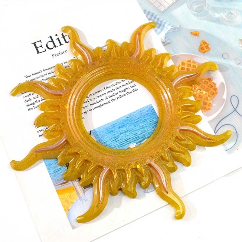 

Sun Moon Mirror Epoxy Resin Mold Wall Decoration Mirrors Casting Silicone Mould