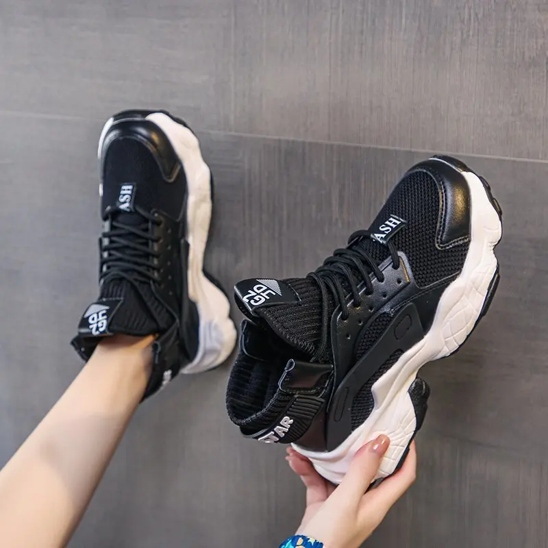 

Jookrrix 2020 Women Autumn Lady Brand High Top Sneakers For Female Fashion Casual Shoes Women Brand Comfortable Shoes FH826