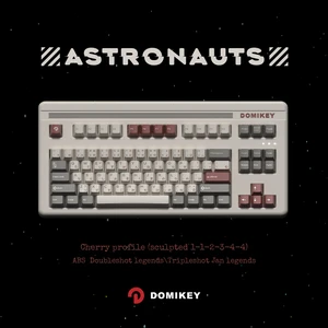 domikey astronaut all in one cherry profile abs doubleshot keycap for mx stem keyboard 87 104 gh60 xd64 xd68 bm60 bm65 bm68 free global shipping