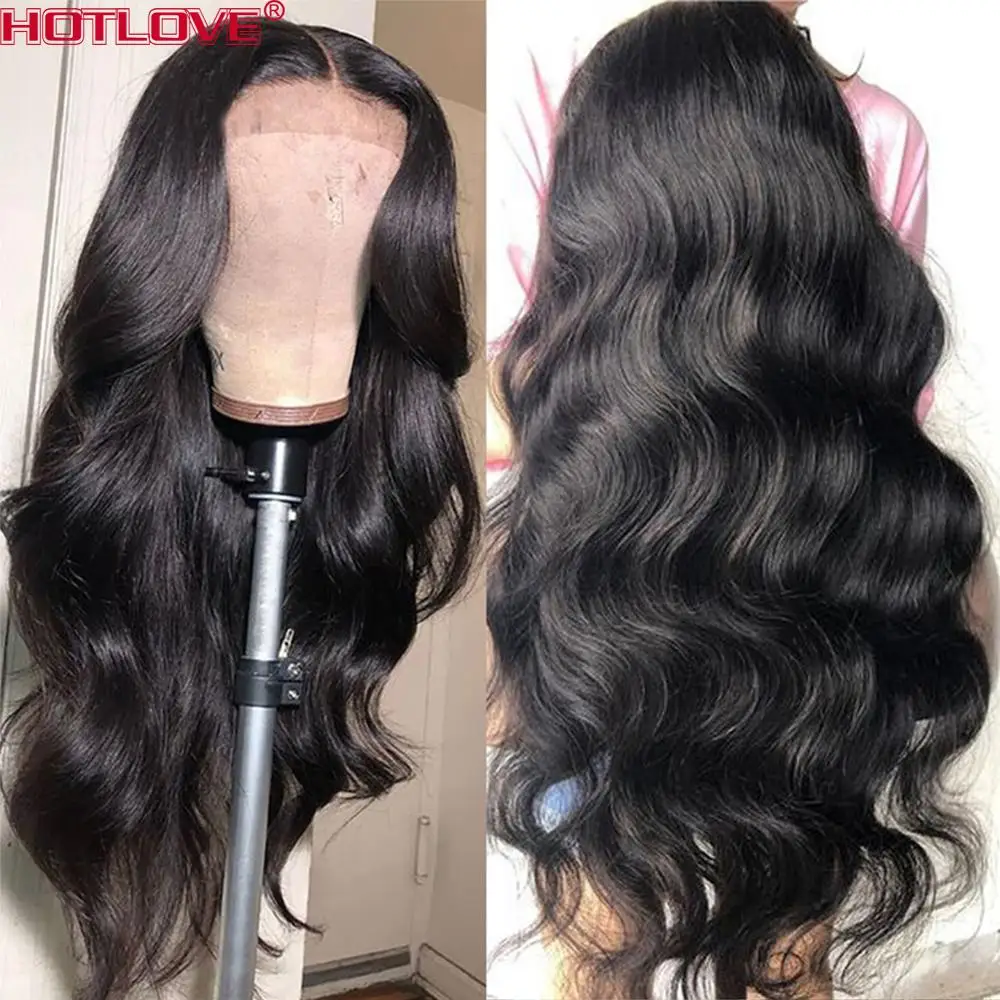 Бразильские волнистые человеческие волосы на шнурке 13x 4 парик с детскими