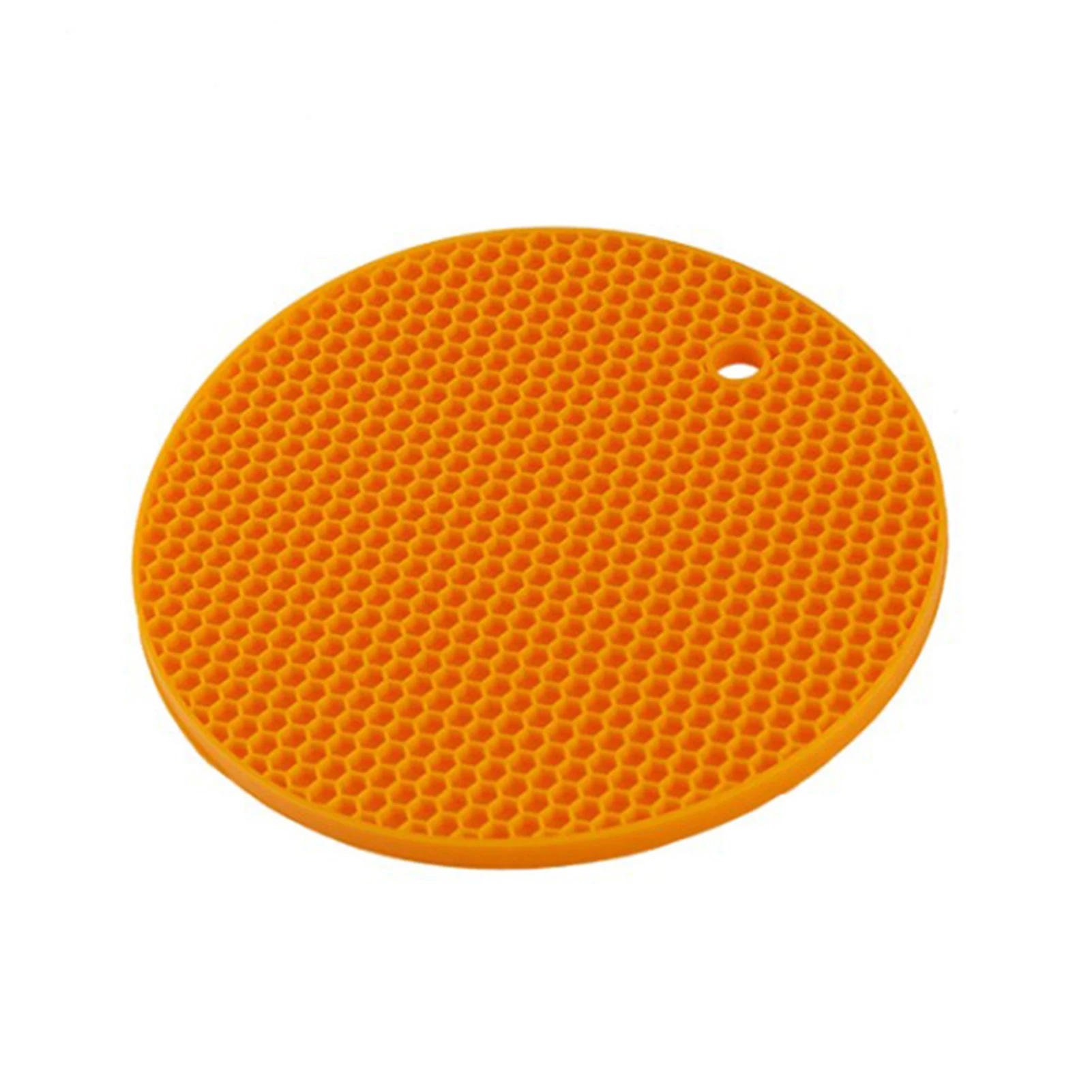 4pcs 18cm Round Heat Resistant Silicone Mat Pad Drink Cup Coasters Non Sliding Planter Tablecloth Kitchen Accessories |