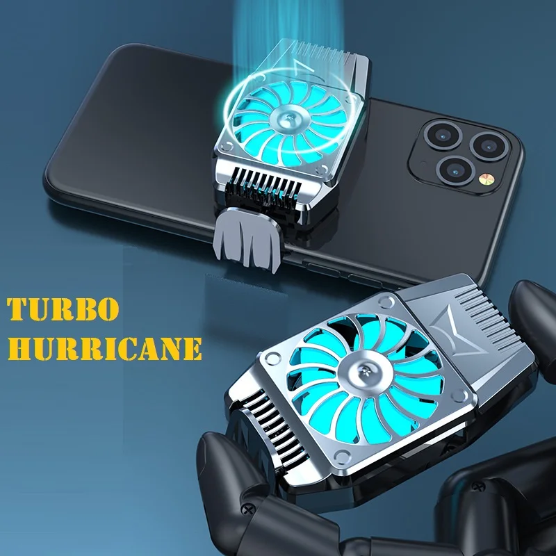 

Портативный мини-вентилятор охлаждения 2021, USB радиатор Turbo Hurricane, игровой охладитель, радиатор для IPhone/Samsung/Xiaomi