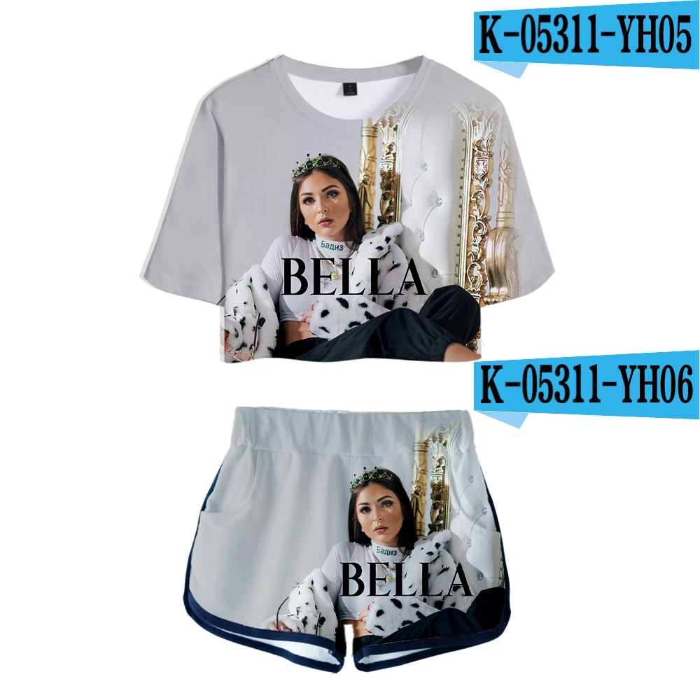

2021 Eva Queen 2 pieces Set Sexy Tshirt Women Streetwear set Summer Kawaii Girls ladies Hot pants suit Fashion Casual Sets