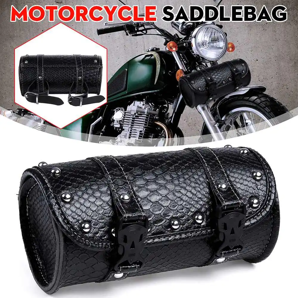

Мотоциклетная передняя вилка сумка для инструментов Черный крокодиловый Чехол из искусственной кожи сумка для багажа Сумка для путешестви...
