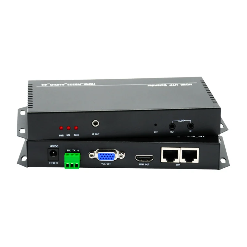 JIEMI 4K HD HDMI сетевой кабель-удлинитель двунаправленное Аудио ИК + RS232 к RJ45 сигнал