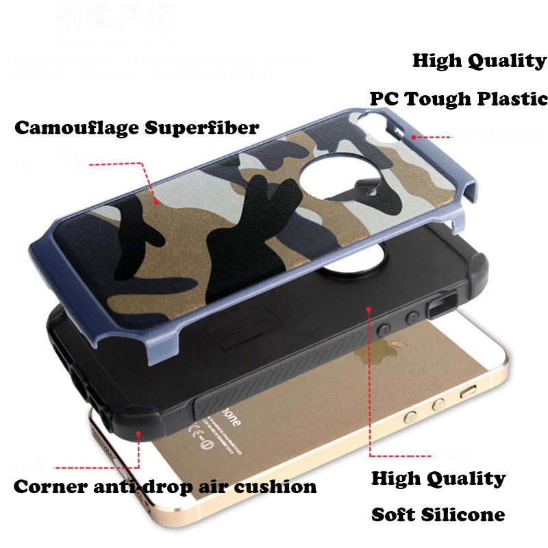 Camouflage Soft Silicone Phone Case For Fundas iPhone 6 6S 7 8 PLUS Back Cover Coque X XR XS Max Fitted |