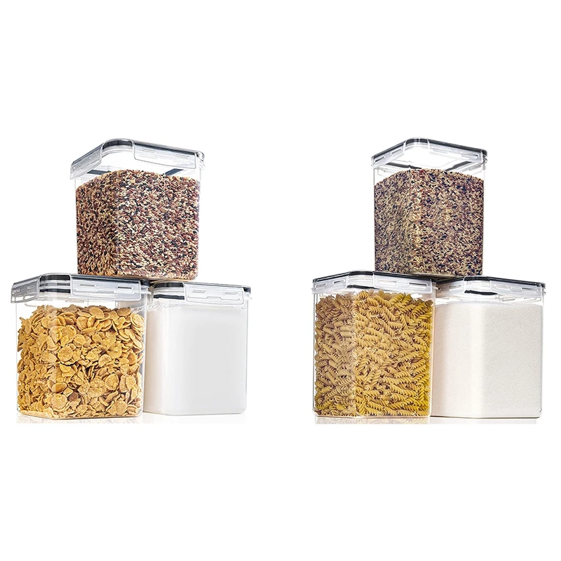 

Food Storage Containers with Lids Airtight for Flour, Sugar, Baking Supply and Dry Food Storage, 3PCS