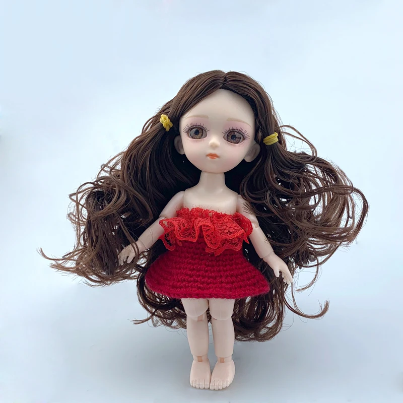 D Кукла ручной работы Bjd, одежда 1/12, оригинальная игрушка для девочек, куклы принцессы, 14 шарниров, прекрасный детский Рождественский подарок, детские игрушки для девочек - Цвет: D