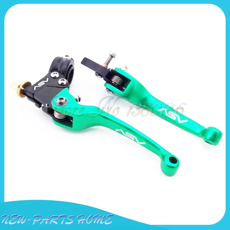 Алюминиевый складной тормозной клатч ASV зеленые рычаги для мотокросса Pit Dirt Bike SDG