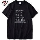 Футболка Geek, Мужская футболка с надписью божество говорит о физической формуле, забавная футболка с надписью я шутил, Никогда Не доверяй атому, научные топы, 100% хлопок
