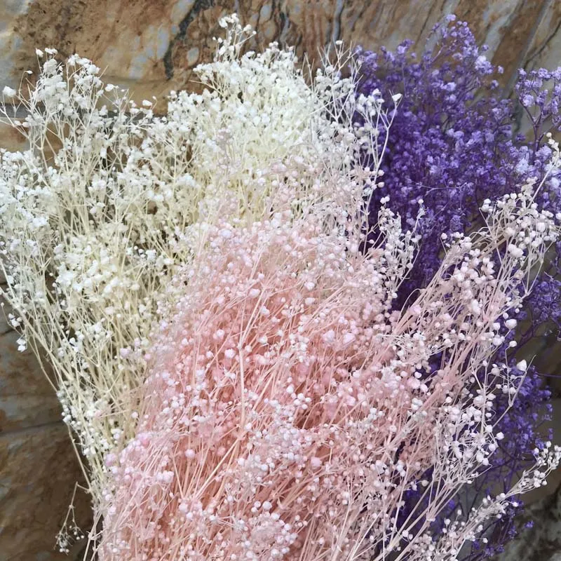 

60g Real Natural Fresh Forever Babysbreath Dried Preserved Baby breath Flowers,DIY Dry Gypsophile Flower Bouquet For Home Decor