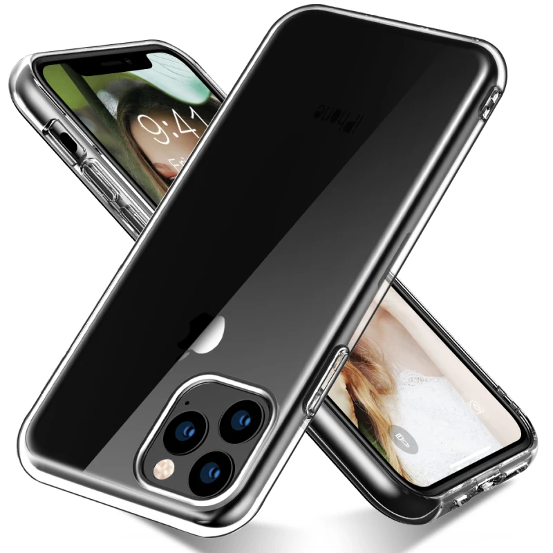 Yokata Clear Phone case for iPhone 11 pro Max Transparent Hard TPU Waterproof iphone capa Coque | Мобильные телефоны и