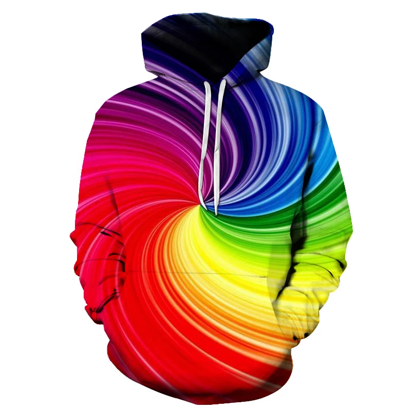 

2021 Men's New Hoodie Color Variety Printed Sweater Spring and Autumn Men's Hoodie