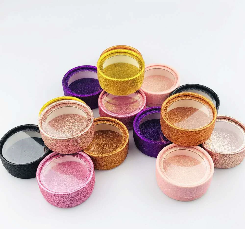 10/50 шт Круглые цвет 5D ресницы коробки для упаковки ресница упаковке с круглый