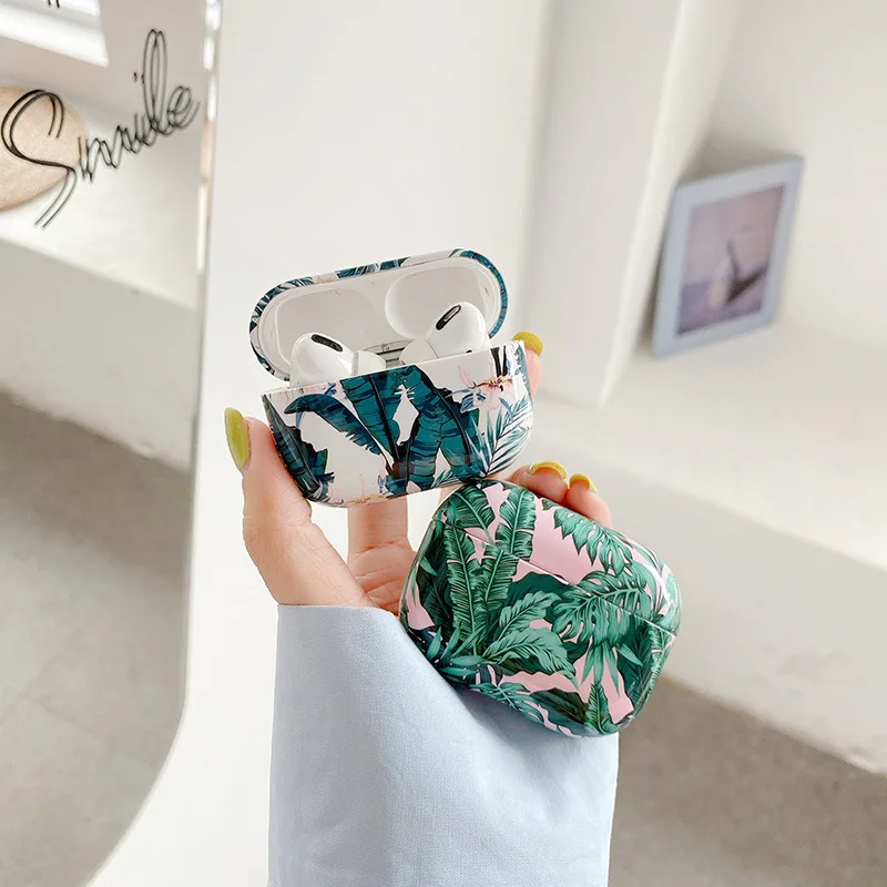 

Maple Leaf Wireless Earphone Case For AirPods Pro 1 2 Cases Cute Matte Art Flowers Hard PC Earphone Accessories Protector Cover