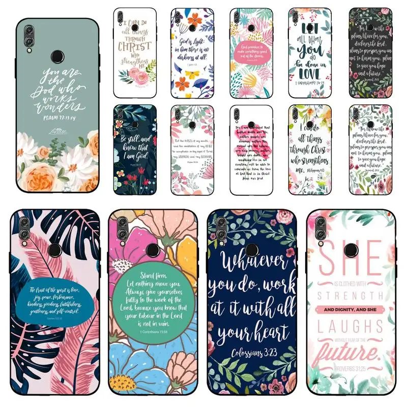 

MaiYaCa Bible verse Philippians Jesus Christ Christian Phone Case Huawei Honor 10 i 8X C 5A 20 9 10 30 lite pro Voew 10 20 V30