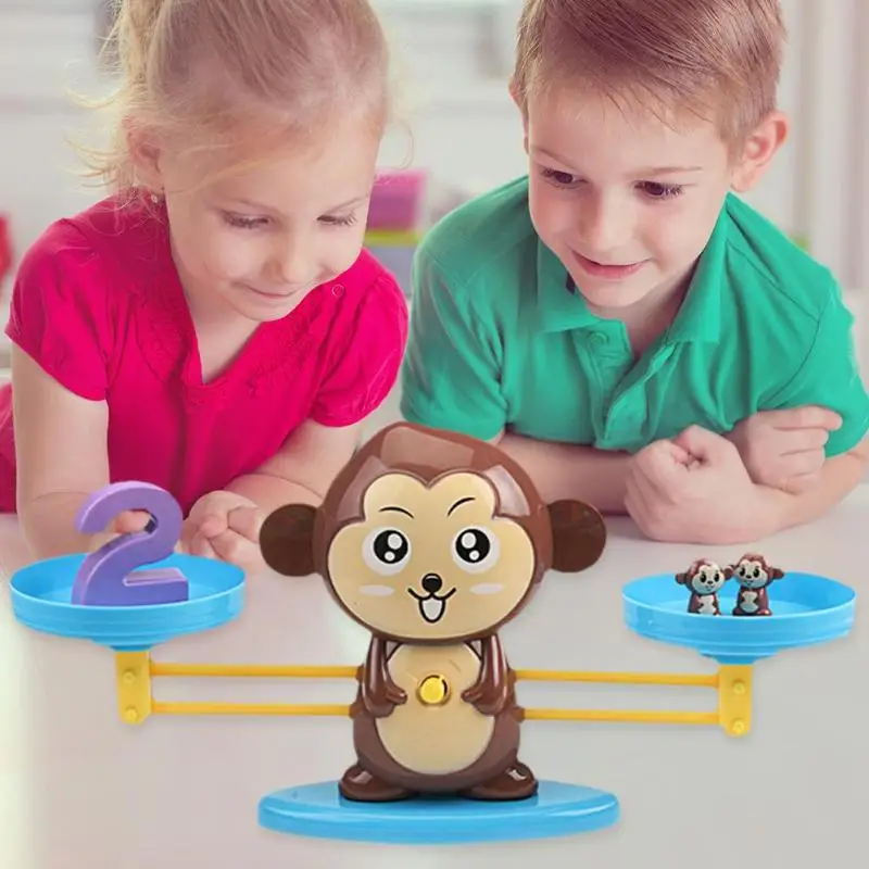 Math Match весы игрушки обезьяна кошка матч балансировка числовой баланс игра дети