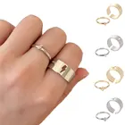 Набор колец для пары с молнией-Lightning ювелирные изделия на болтах, его и ее кольцо, альтернативное минималистичное простое подходящее кольцо
