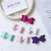 15pcslot 36cm diy handmade sequined bow dovetail padded patches appliques for clothes diy hair decoration