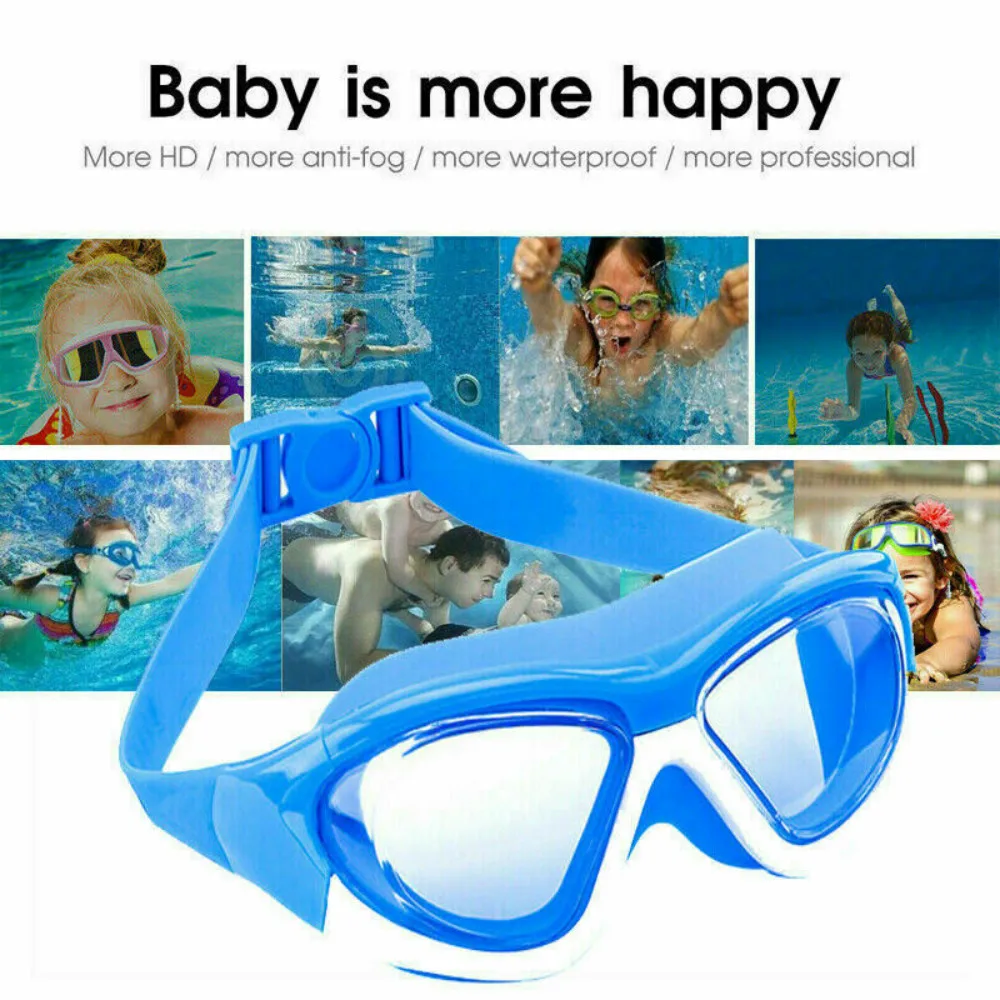 

Kids Anti-fog Swimming Goggles With Earplug Pool Swim Glasses For Children Boys Girls