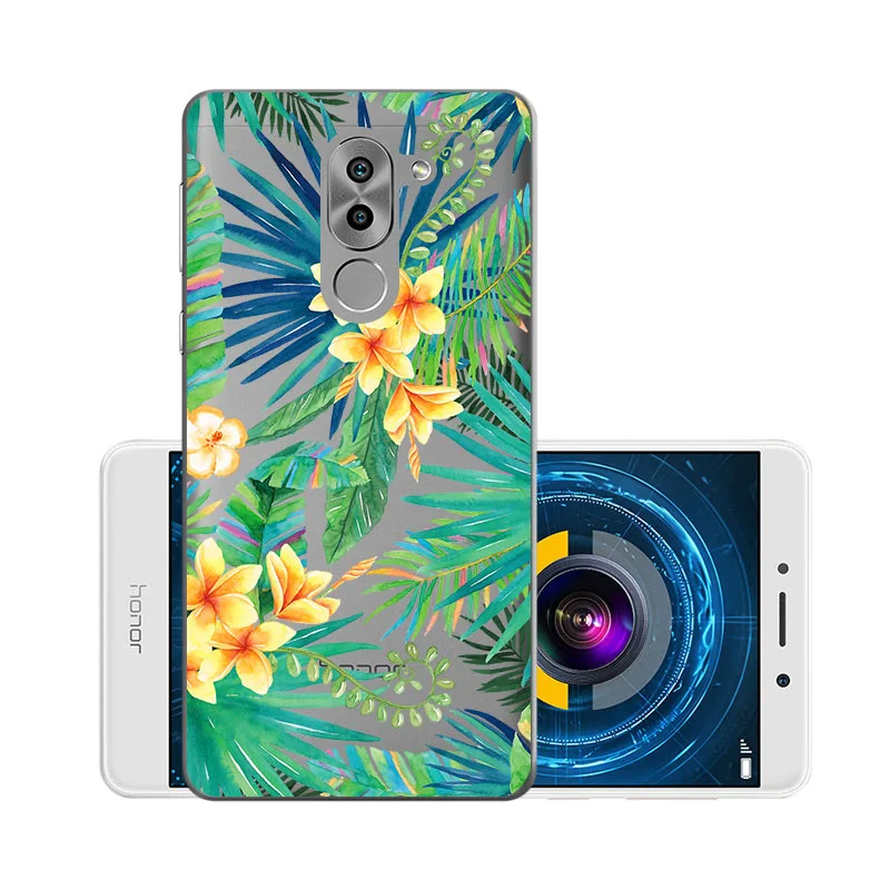 W043 Мягкий чехол из ТПУ, чехлы для huawei Honor 6X, силиконовый прозрачный чехол для huawei GR5, BLL-L21 BLN-AL10 Honor6X mate 9 Lite - Цвет: W043