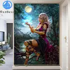 Алмазная вышивка, волшебной феей камни в форме ромба круглый Алмазная мозаика, стразы живопись аниме девочка Луны с вышивкой крестиком, Настенный декор