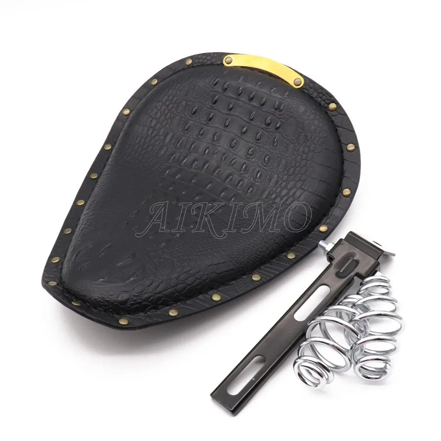 Черный/коричневый гоночный мотоцикл из искусственной кожи с заклепками в стиле