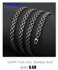 TrustyLan, мужское ожерелье s, роскошное, золотое, черное, серебряное, цвет, нержавеющая сталь, цепочка, колье, ожерелье, 22 дюйма, длинное, мужское ожерелье, ювелирное изделие