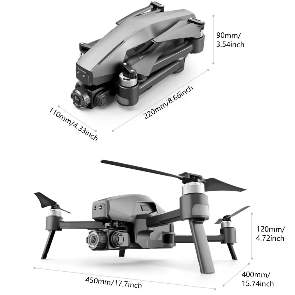 

M1 Pro Drone Mechanical 2-Axis 6k High Definition Gimbal Camera 5G Wifi Gps System RC Foldable Quadcopter Gifts