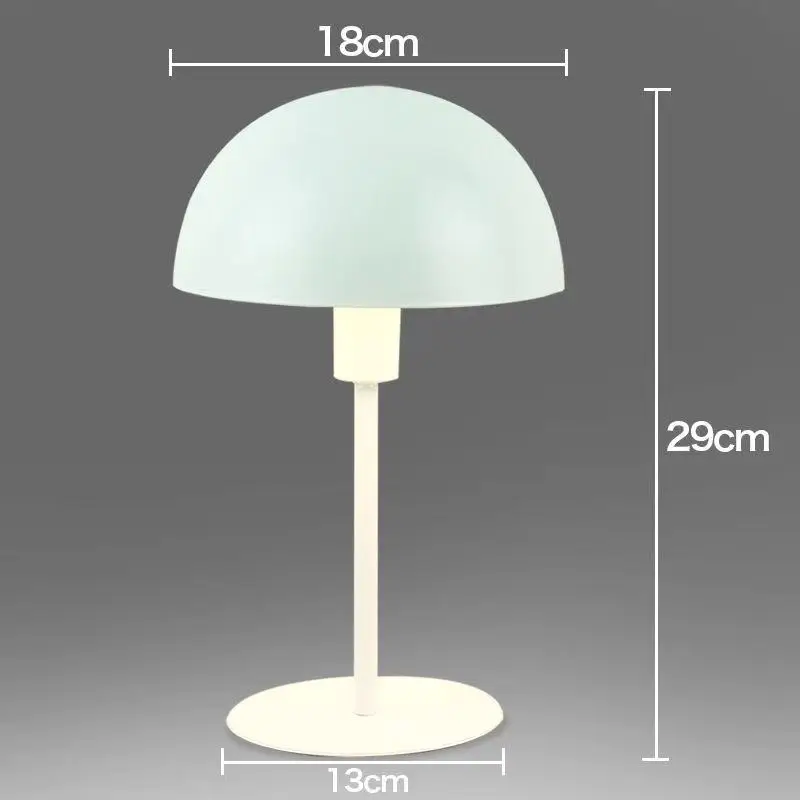 

Minimalist Metal Mushroom Table Lamp LED Eye Protect Small Table Light for Desk Dormitory Student Reading Plug-in Bedside Lamps