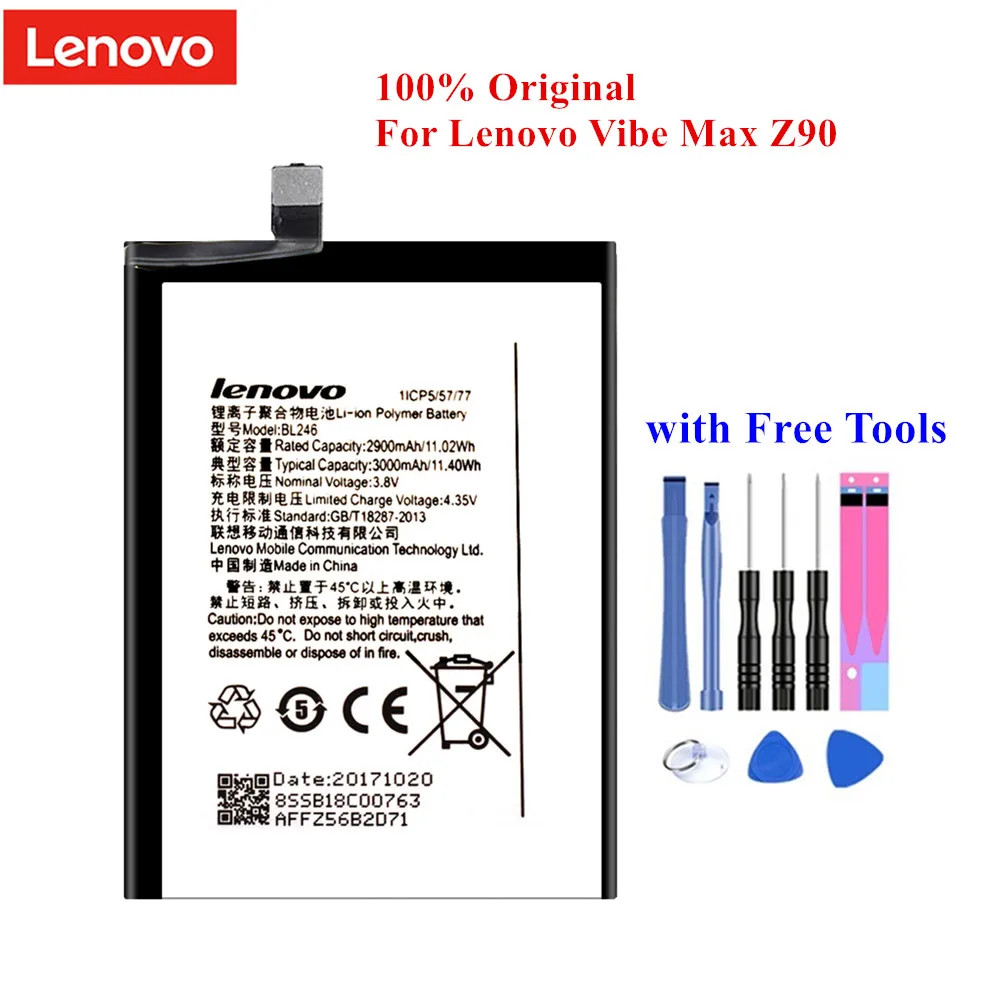 Аккумулятор BL246 для lenovo Vibe Shot максимальный максимум Z90 Z90-3 Z90-7 для lenovo Z90 Z90a40 2900/3000mAh литий-полимерный Акку