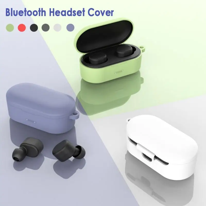 Силиконовый защитный чехол для наушников QCY T1S/QS2 Беспроводная Bluetooth гарнитура с