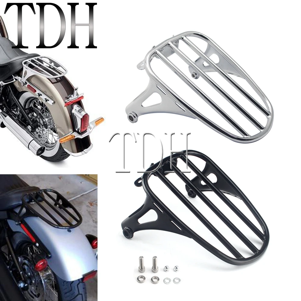 

Для Harley Softail Heritage Classic Deluxe FLHCS FLHC FLDE 2018-2021 мотоцикл заднее отдельное сиденье багажник стойка крепление сталь