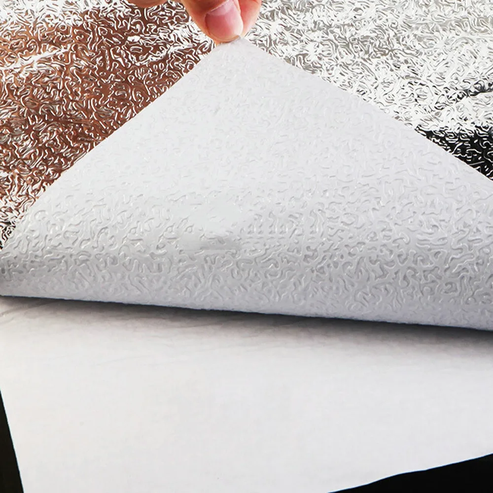 Толстая алюминиевая фольга самоклеящаяся настенная бумага водонепроницаемые - Фото №1