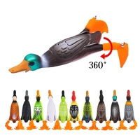 the new lure decoy duck thunder frog black fish professionally kill 9 5cm 12g propeller lure tractor decoy frog fishing lure