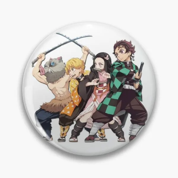 

Клипса-убийца демонов Kimetsu No Yaiba [изготовление на заказ] Мягкая булавка для пуговиц подарок шляпа воротник модная брошь декор креативный жен...