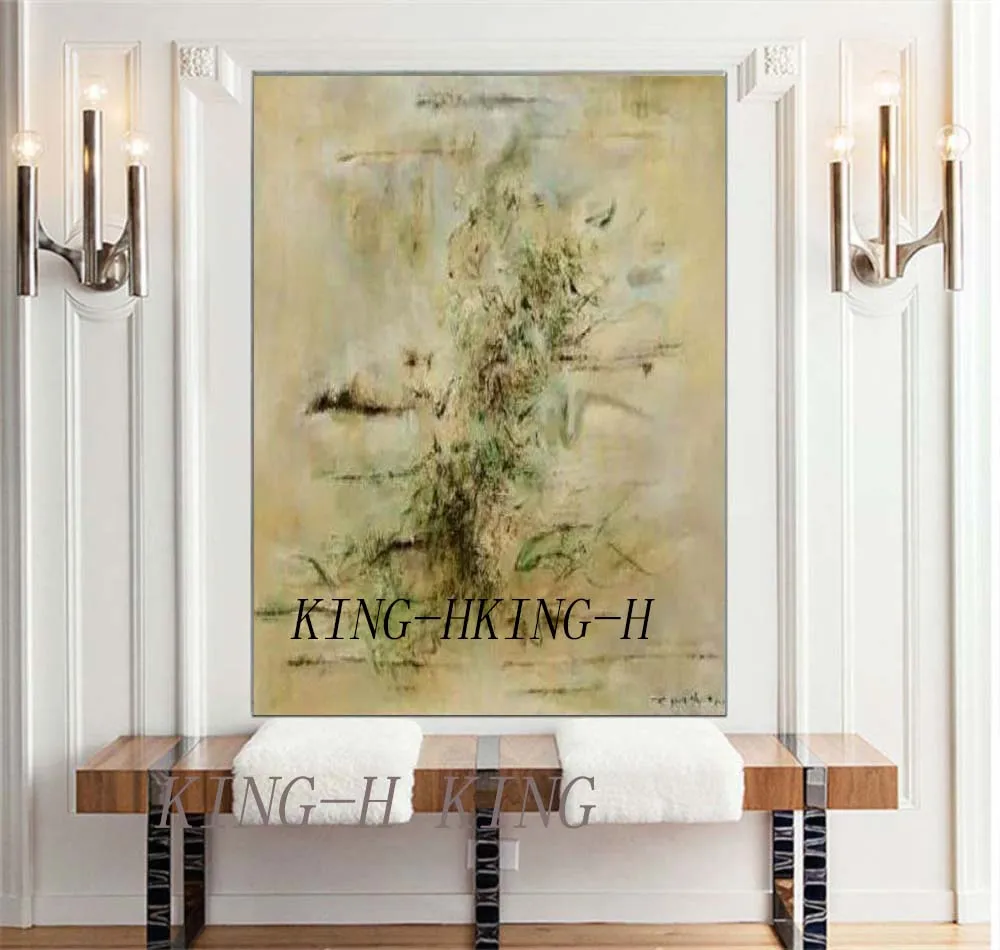 Нож ручной работы большого размера толстая абстрактная живопись золотой серый