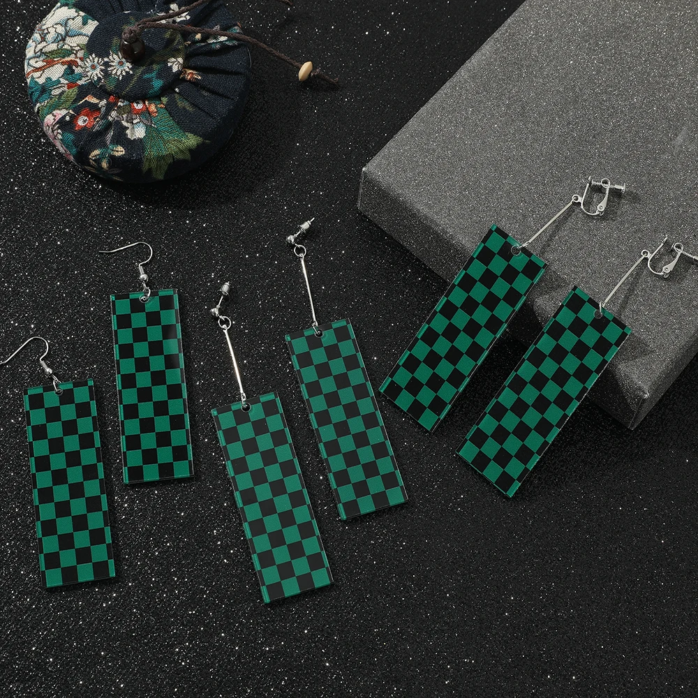 Женские акриловые серьги-гвоздики с аниме рассекающие демонов |