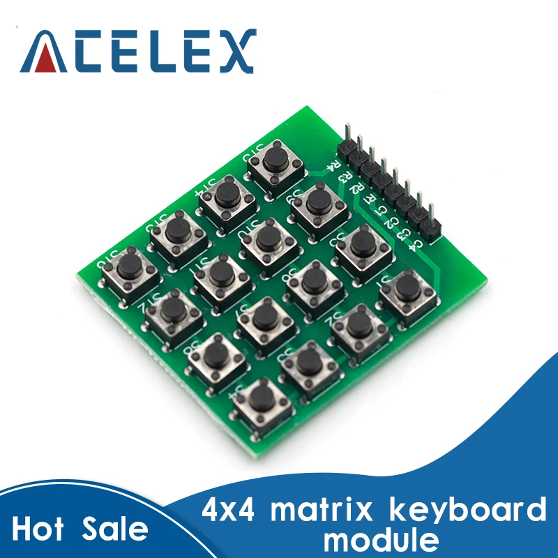 8pin 4x4 4*4 Матрица 16 кнопок клавиатуры макетный модуль микроконтроллер для arduino Diy