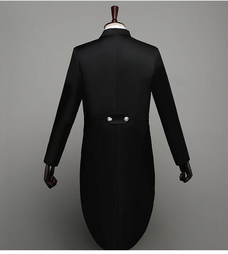 

Formal Men's Tuxedo White Black Solid Slim Double Breasted Mens Suits Stage Singer Costume Groom Prom Men Suit 4pcs