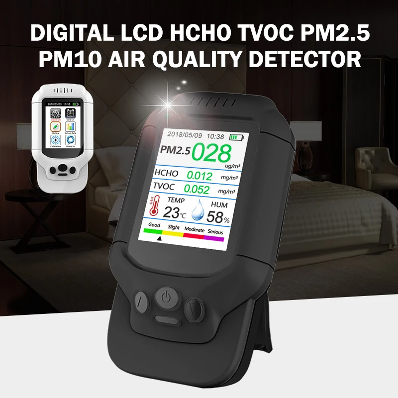 PINTUDY 2021 цифровой ЖК HCHO TVOC PM2.5 PM10 детектор качества воздуха для газоанализаторов