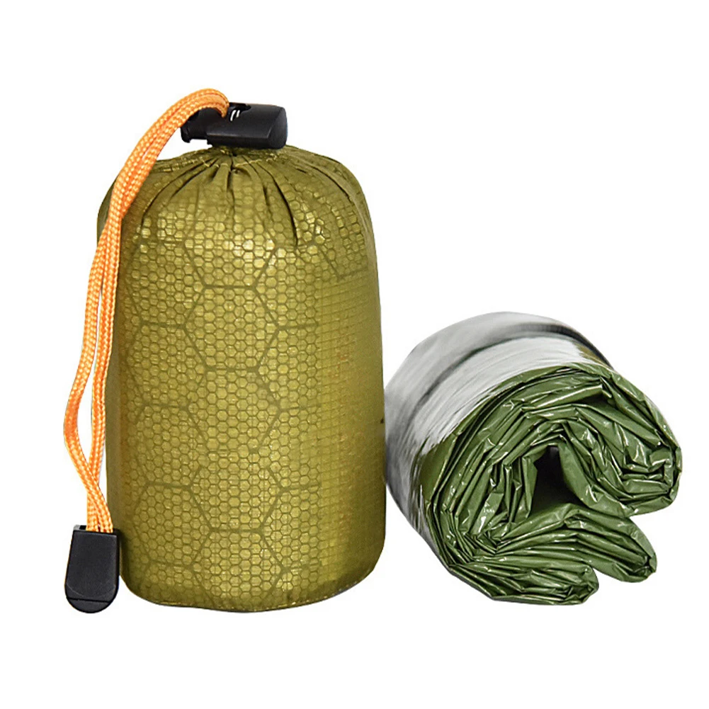 

New Emergency Sleeping Bag Emergency First Aid Sleeping Bag PE Aluminum Film Tent For Outdoor Camping And Hiking Sun Protection