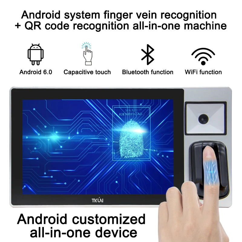 

TKUN 10.1Inch 11.6 Inch Finger Vein, QR Code, Fingerprint Recognition Function All-in-one Machine. Product Customization Service
