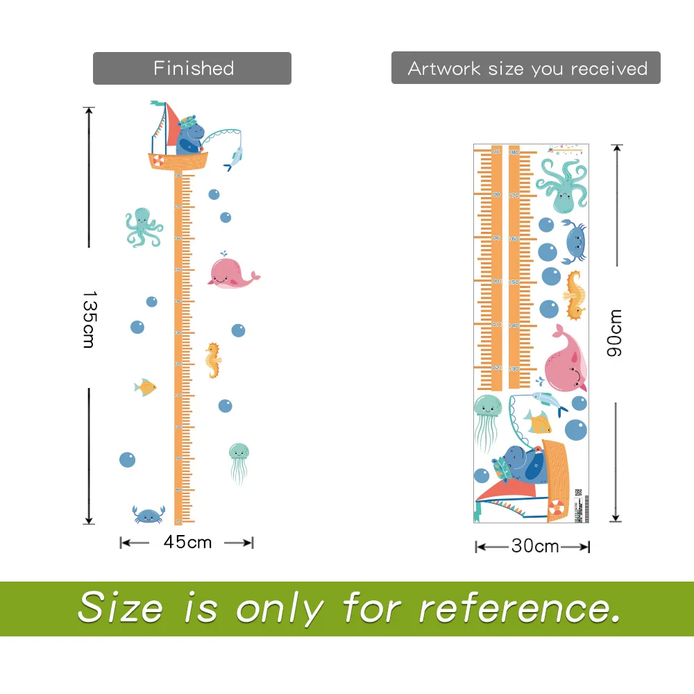 Измеритель высоты Детская Наклейка на стену для спальни детской комнаты