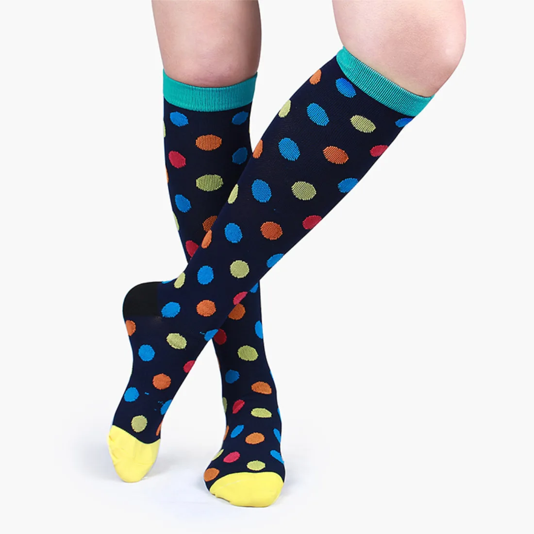 Wholesale Compression Stockings 7 PAIRS PER SET Outdoor Sport Compression Socks Knee High Outdoor Accessories Footwear