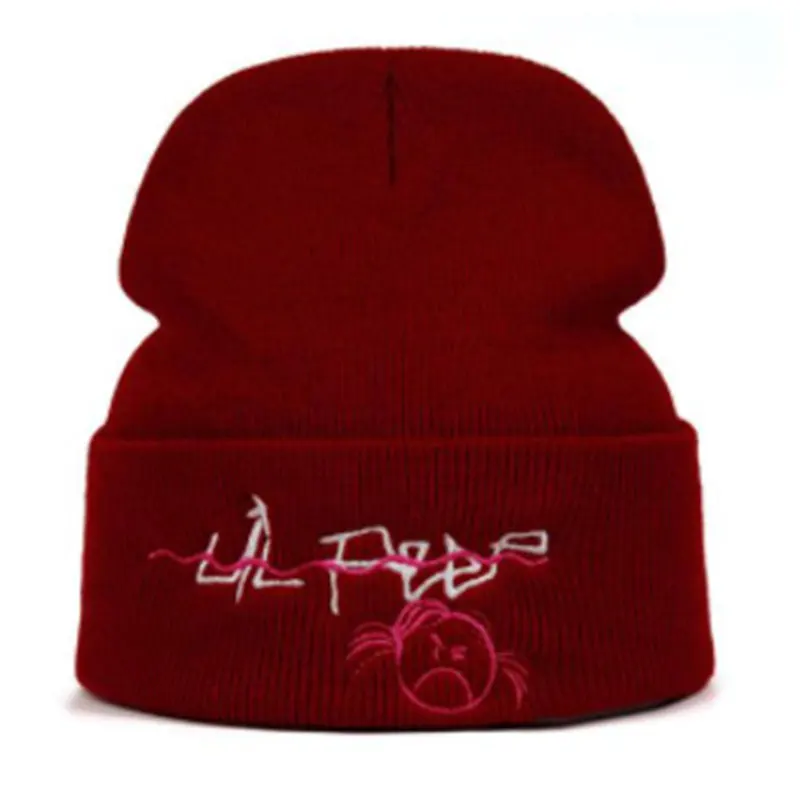 

Lil Peep Beanie Embroidery xxxtentacion Love lil.peep men women Knit Cap Knitted Hat Skullies Warm Winter Unisex Ski Hip Hop Hat
