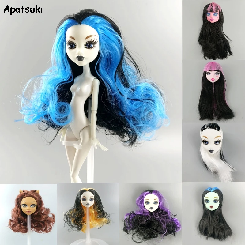 8 шт./лот модный микс Стиль мягкие пластиковые кукольные головки 1/6 BJD для куклы